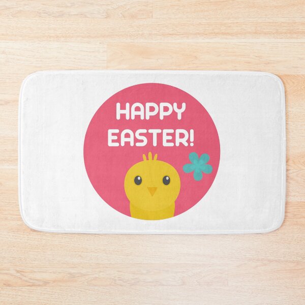 Item preview, drawing of a yellow chick saying happy easter designed and sold by JAG2B.