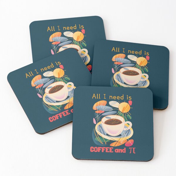 Item preview, All I Need Is Coffee And Pi. Colorful Coffee Lover designed and sold by Rebel-Design.