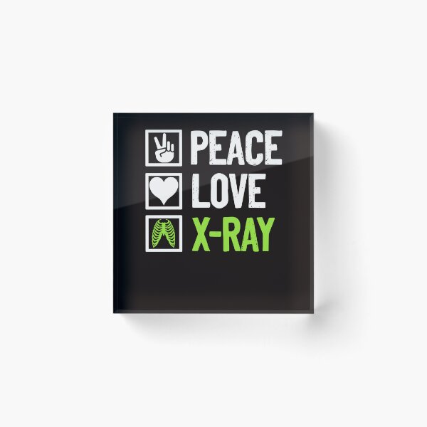 Artikelvorschau, Peace Love Rad Tech Röntgentechniker Radiologe Radiologie entworfen und verkauft von TomGiantDesigns.
