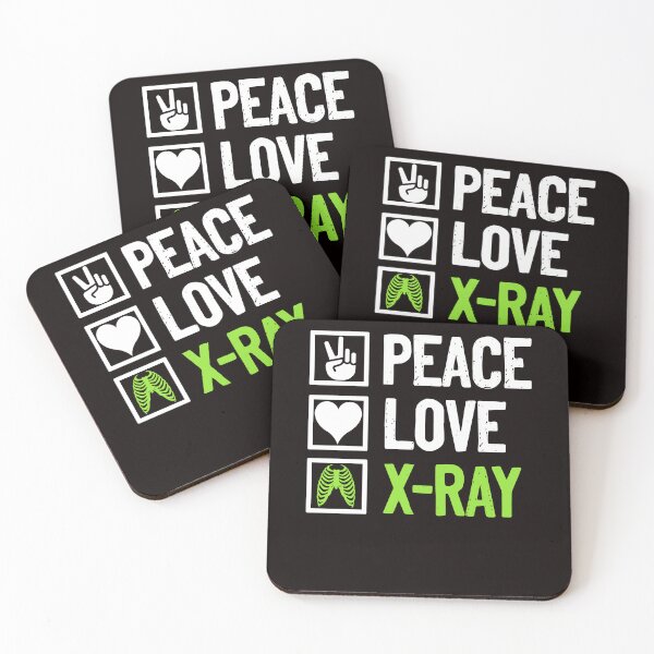 Item preview, Peace Love  Rad Tech Radiographer Radiologist Radiology designed and sold by TomGiantDesigns.