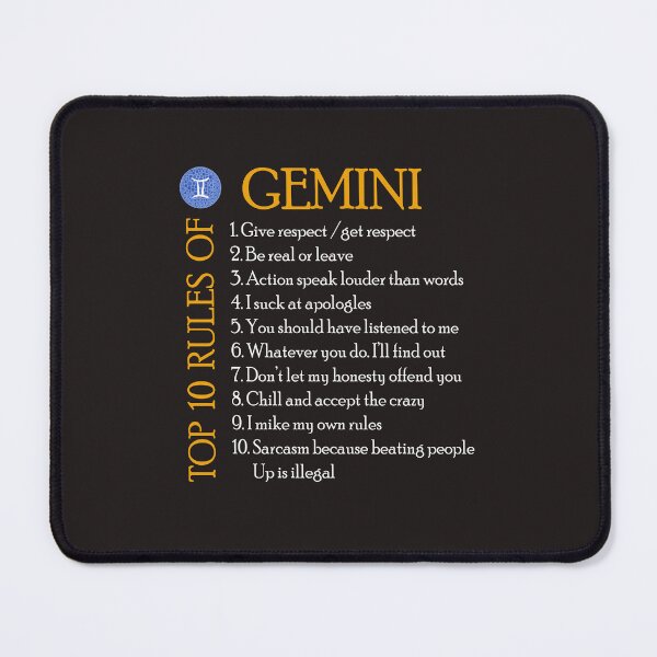 Item preview, Top 10 rules of Gemini designed and sold by sssweetness.