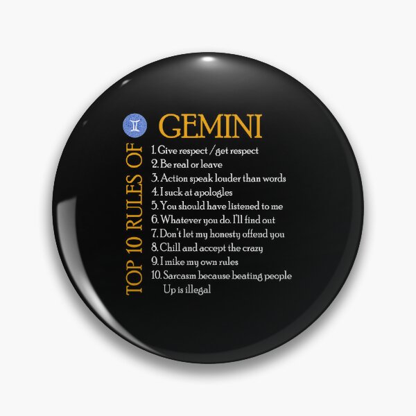 Item preview,  Top 10 rules of Gemini designed and sold by sssweetness.
