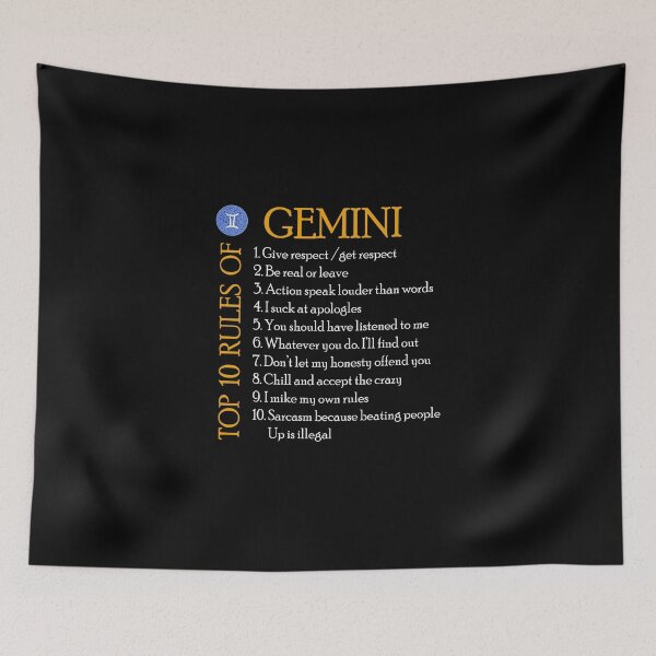 Item preview,  Top 10 rules of Gemini designed and sold by sssweetness.