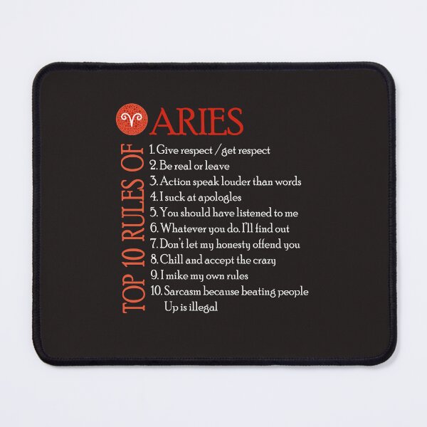 Item preview, Top 10 rules of Aries designed and sold by sssweetness.