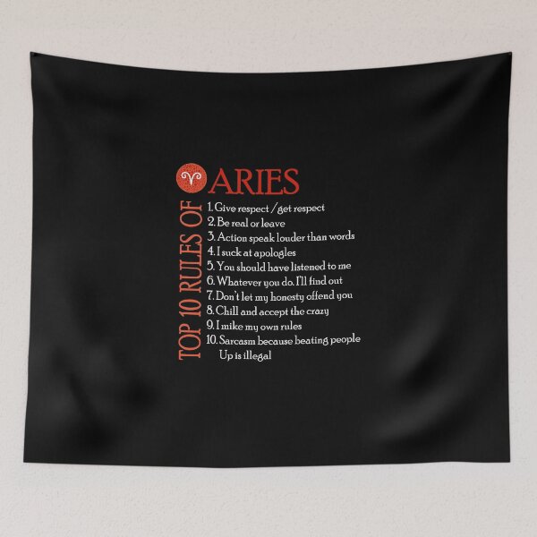 Item preview, Top 10 rules of Aries designed and sold by sssweetness.