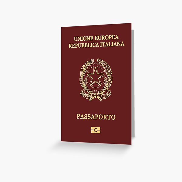 Item preview, Italian passport designed and sold by Travellerz.