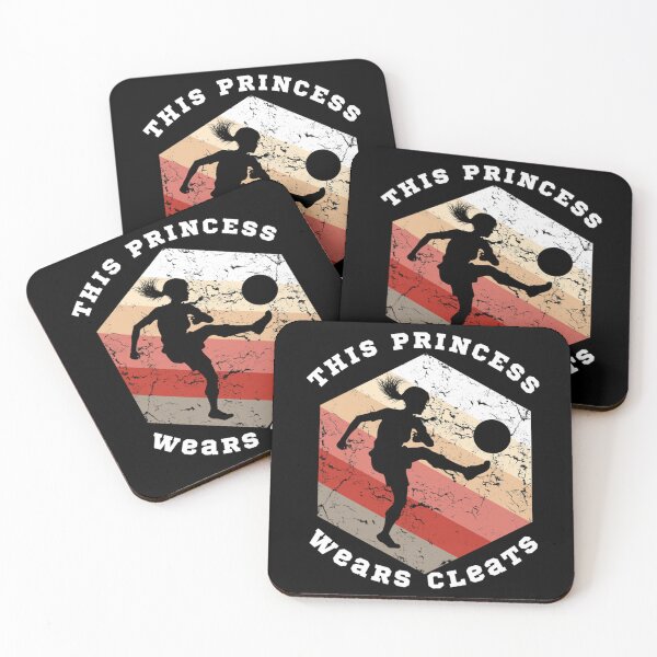 Item preview, This Princess Wears Cleats Fitted Scoop T-Shirt designed and sold by samirdari7.