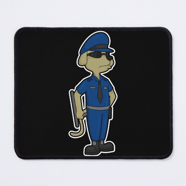 Item preview, Dog as Police officer with Baton & Sunglasses designed and sold by JulieSnyde5111.