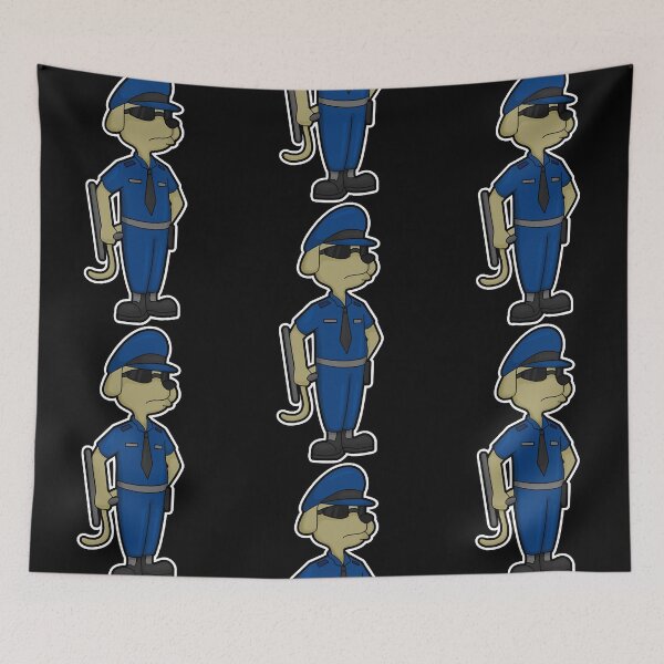 Item preview, Dog as Police officer with Baton & Sunglasses  designed and sold by JulieSnyde5111.