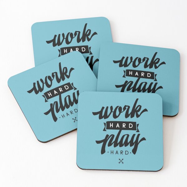 Item preview, Work Hard Play Hard Inspirational Quotes56 designed and sold by PBNCreations.