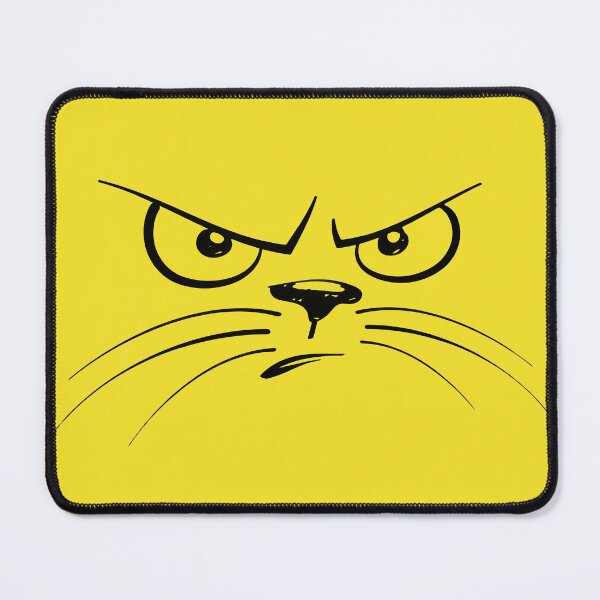 Item preview, Cartoon Cat Face Feline Angry designed and sold by OikieToikie.