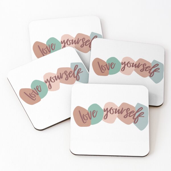 Item preview, Love yourself inspirational life quote (colour palette, color palete) designed and sold by Sanaura.