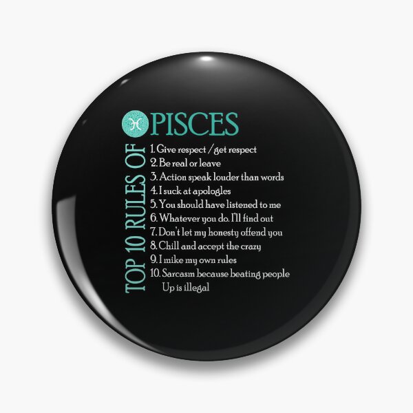 Item preview, Top 10 rules of Pisces designed and sold by sssweetness.