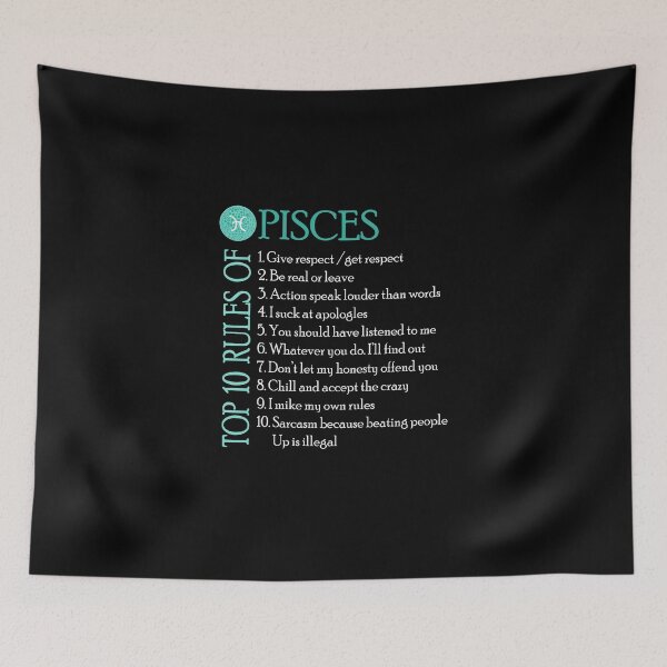 Item preview, Top 10 rules of Pisces designed and sold by sssweetness.