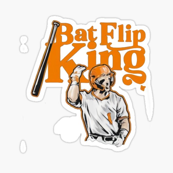 Drew gilbert bat flip king Sticker for Sale by Simo-Sam