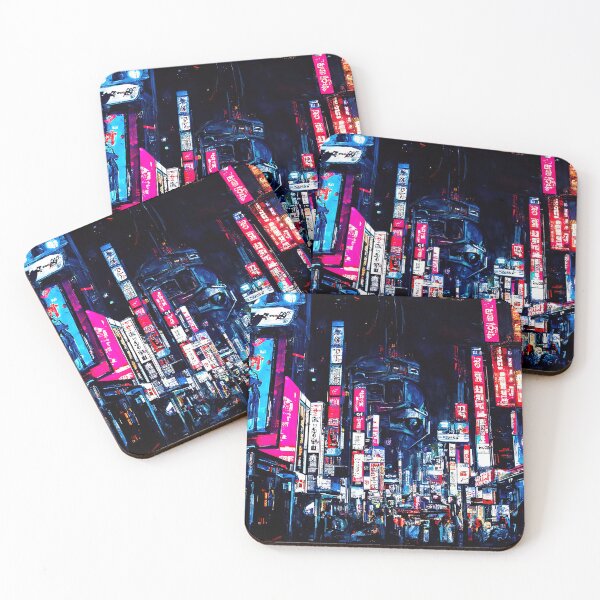 Item preview, Streets of Neo-Tokyo designed and sold by AM FineArtPrints.