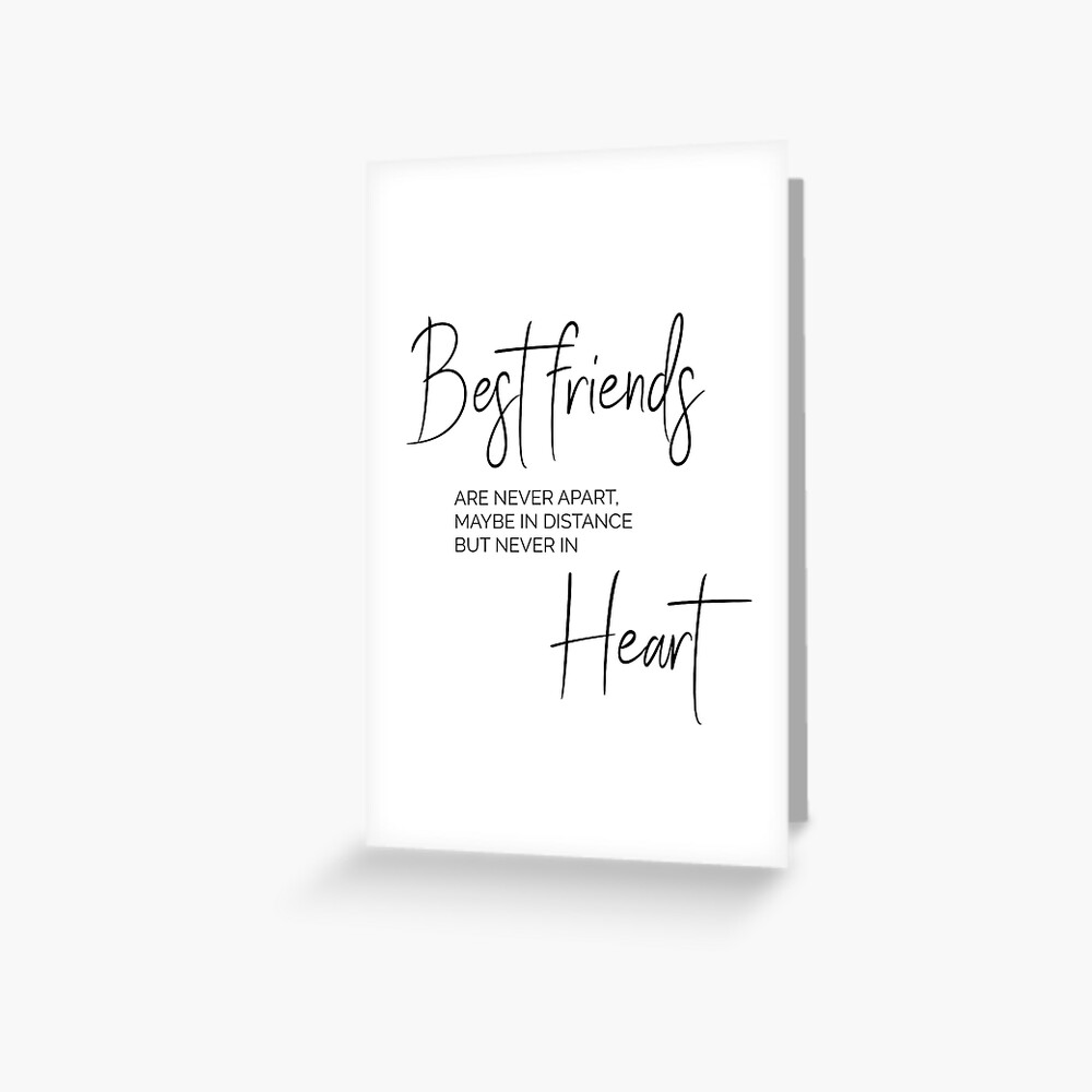 Best Friend Printable Quote Best Friends Are Never Apart 