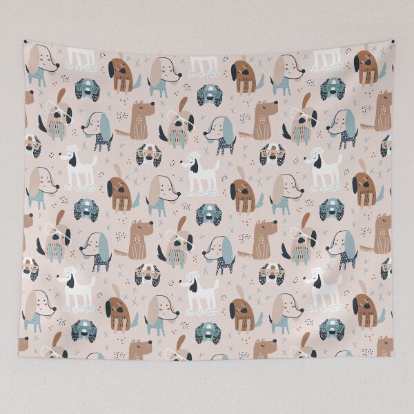 Item preview, Pattern funny creative dogs designed and sold by izzygorrocha.
