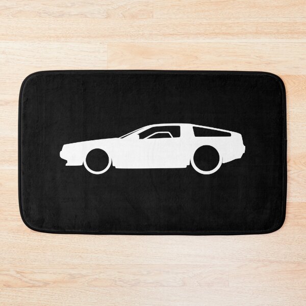 Item preview, Delorean DMC-12 side silhouette white designed and sold by EdimDesign.