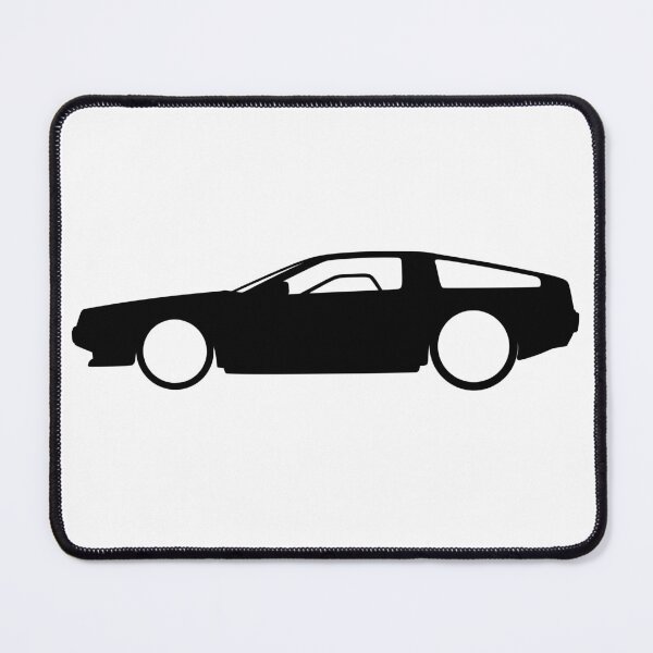 Item preview, Delorean DMC-12 side silhouette black designed and sold by EdimDesign.