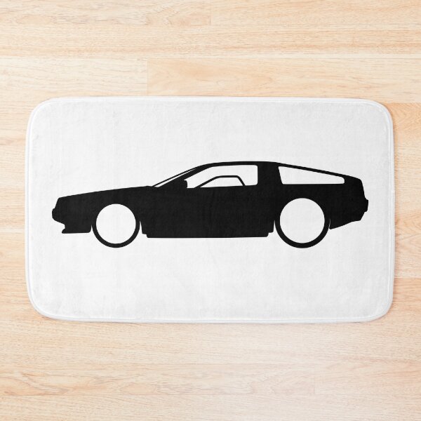 Item preview, Delorean DMC-12 side silhouette black designed and sold by EdimDesign.