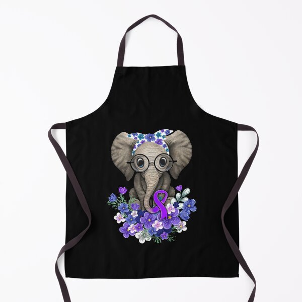 Item preview, Forget me not Alzheimers Awareness Elephant Flower designed and sold by Toralloisa.