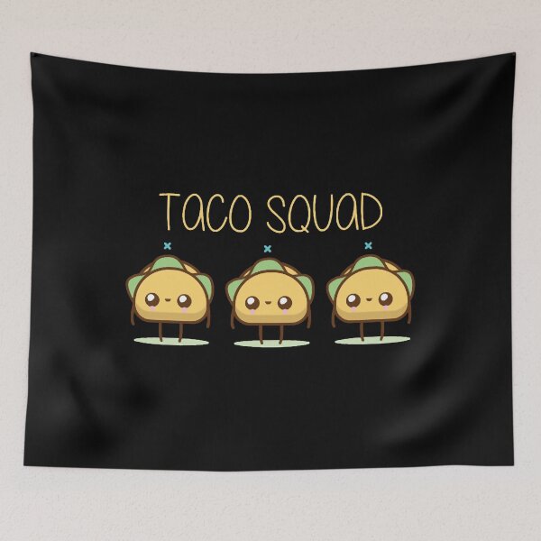 Item preview, Taco Squad Cartoon Tacos Funny Cute Taco Lover designed and sold by SamuelGandhi.
