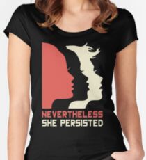 Official Nevertheless She Persisted Tee Women's Fitted Scoop T-Shirt