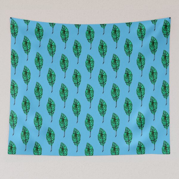 Item preview, Pluma de hoja verde designed and sold by missmann.