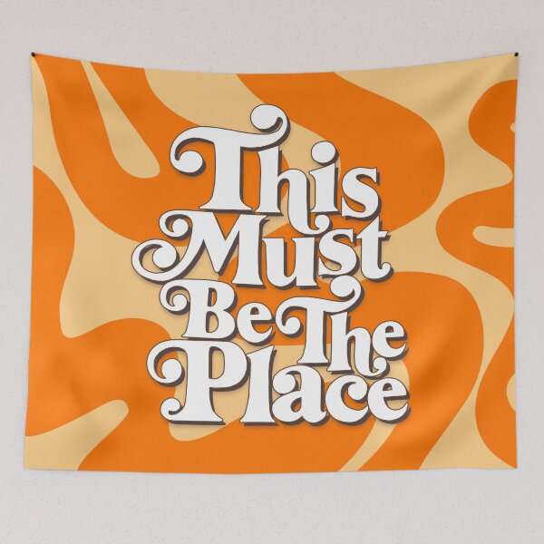 Item preview, This Must Be The Place - 70s, Vintage, Retro, Abstract Pattern (Orange Palette) designed and sold by good-energy.