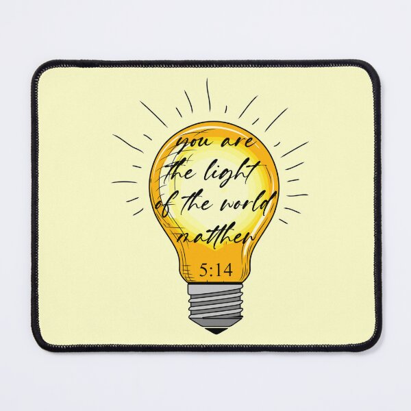 Item preview, You Are The Light of The World (Yellow) Spiral Notebook designed and sold by crafts-gift.