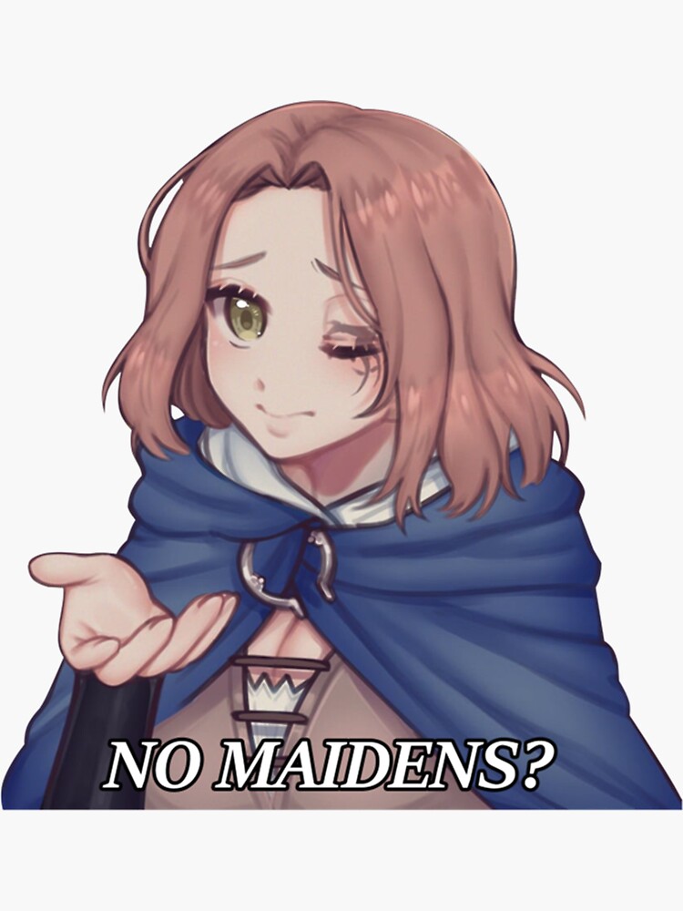 No Maidens Sticker by Caravanss Redbubble