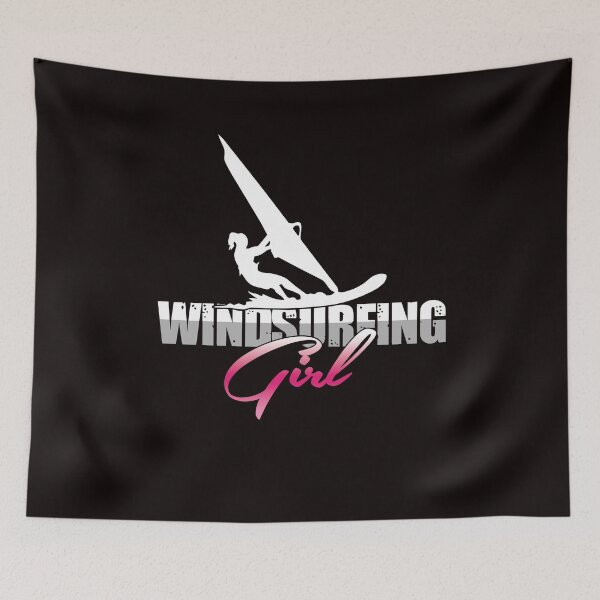 Item preview, Windsurfing Girl Windsurfer Water Sports Ocean Wave Surfer designed and sold by TomGiantDesigns.