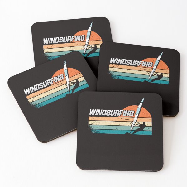 Item preview, Retro Windsurfing Water Sports Windsurfer Ocean Wave Surfer designed and sold by TomGiantDesigns.