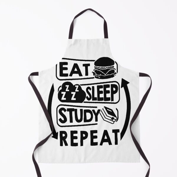 Item preview, eat sleep & study, repeat designed and sold by Toonify4U.