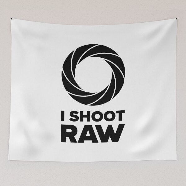 Item preview, I Shoot Raw III - Photography Design (Black Text) designed and sold by STUDIO-72.