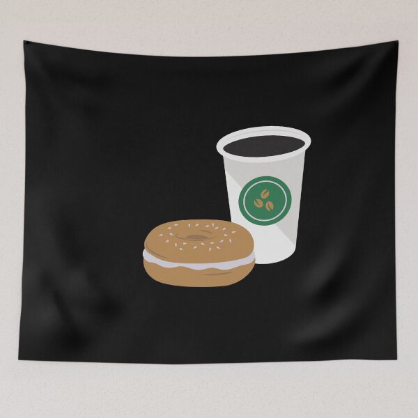 Item preview, COFFEE AND BAGLE  designed and sold by DiscoVibes.