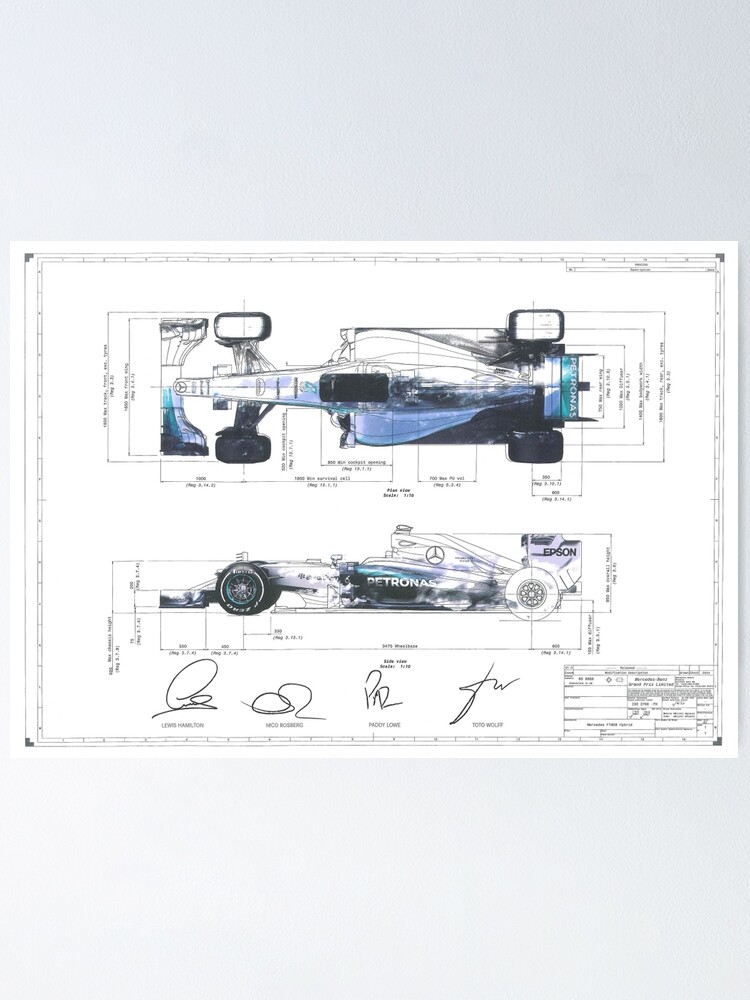 Alternative Ansicht von F1 Patent Poster