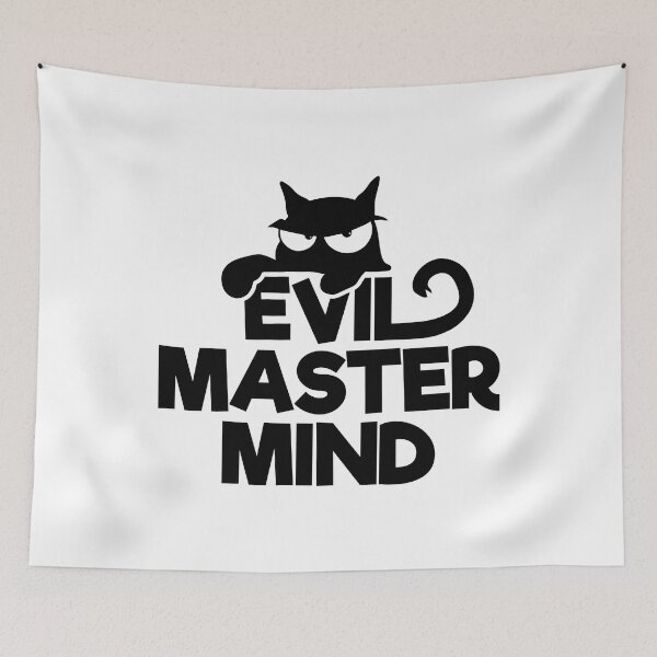 Item preview, Evil Mastermind Funny Cat Lover's designed and sold by Happy Puppy Print On Demand.