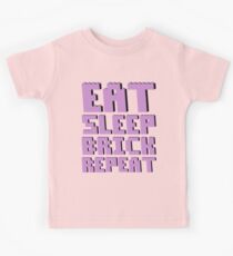 EAT, SLEEP, BRICK, REPEAT Kids Tee