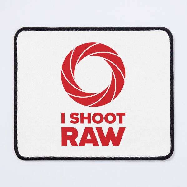 Item preview, I Shoot Raw III - Photography Design (Red on White) designed and sold by STUDIO-72.
