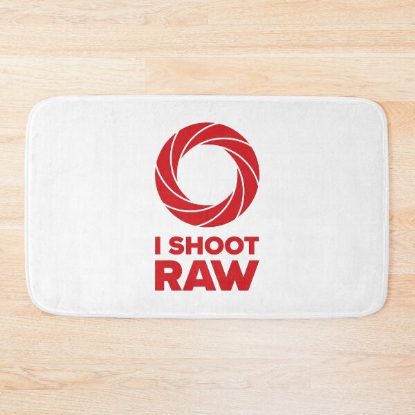 Item preview, I Shoot Raw III - Photography Design (Red on White) designed and sold by STUDIO-72.
