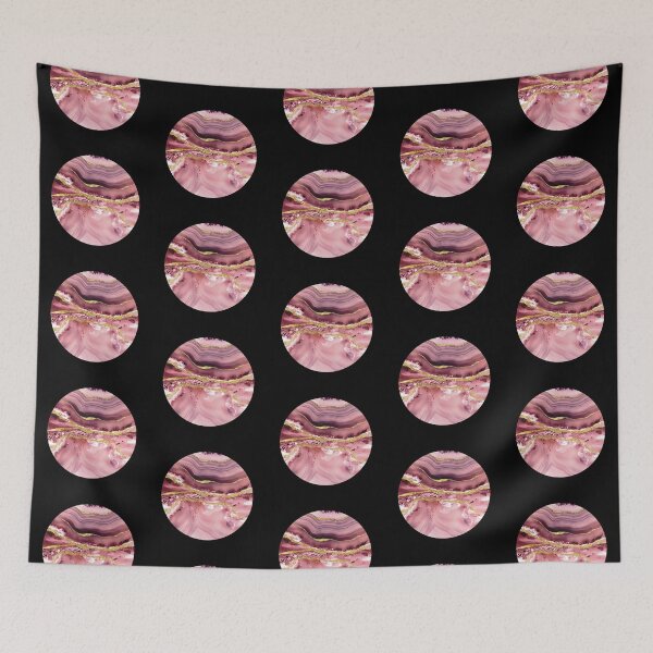Item preview, Shades Of Rose & Gold Glitter Geode Agate Slice designed and sold by Lucky-Town-Art.