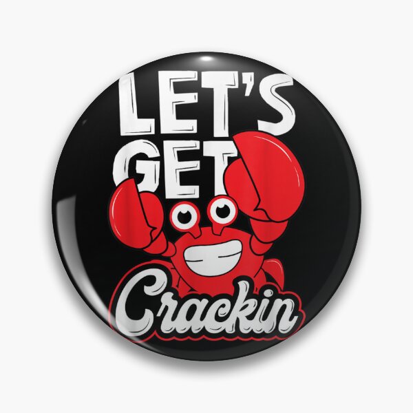 Item preview, Lets Get Crackin Funny Crab Eater Seafood Lover Crab Boil  designed and sold by AlanaDobra.