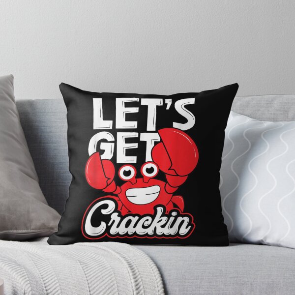 Item preview, Lets Get Crackin Funny Crab Eater Seafood Lover Crab Boil  designed and sold by AlanaDobra.