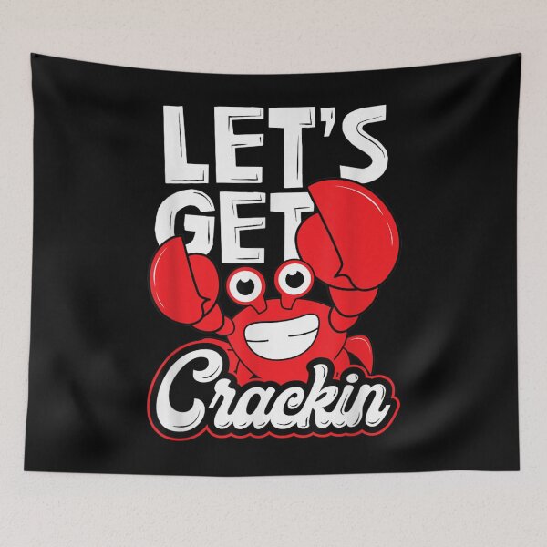 Item preview, Lets Get Crackin Funny Crab Eater Seafood Lover Crab Boil designed and sold by AlanaDobra.