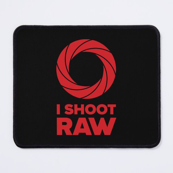 Item preview, I Shoot Raw III - Photography Design (Red on Black) designed and sold by STUDIO-72.