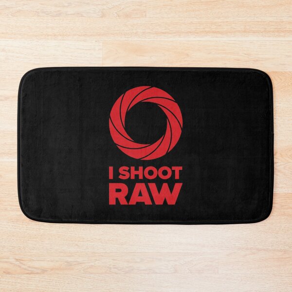 Item preview, I Shoot Raw III - Photography Design (Red on Black) designed and sold by STUDIO-72.