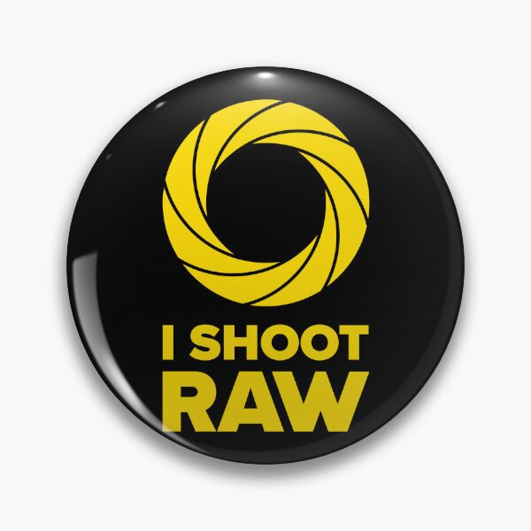 Item preview, I Shoot Raw III - Photography Design (Yellow on Black) designed and sold by STUDIO-72.