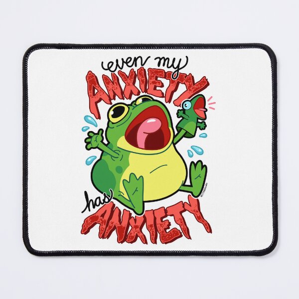 Item preview, Anxiety Frog ~ Even My Anxiety Has Anxiety designed and sold by ctkrstudio.